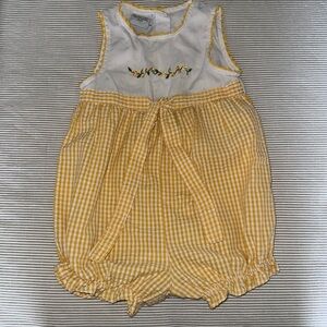 Yellow toddler romper 💐